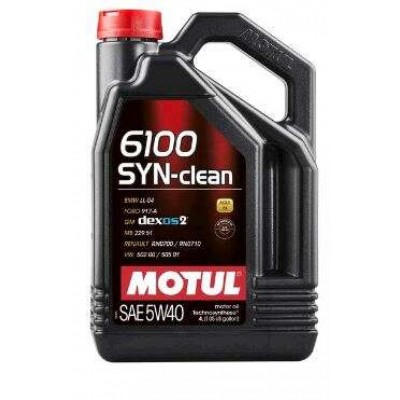 Олія автомобільна, 4л (напівсинтетика, 5W-40, 6100 SYN-CLEAN) MOTUL (#107942)