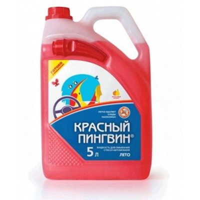 Рідина для обмивання скла автомобіля 5л. Червоний Пінгвін (ЛІТО) (50014) (#VERYLUBE)
