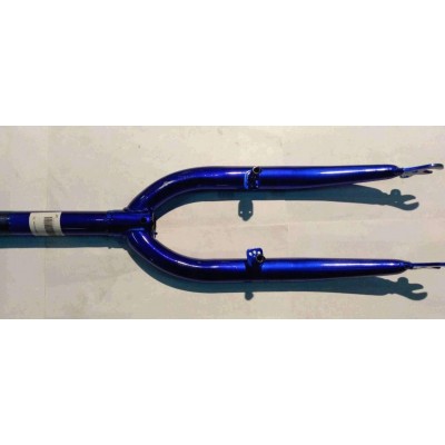 Вилка велосипедна жорстка (з кріпленням V-brake, 20) (синя) DS