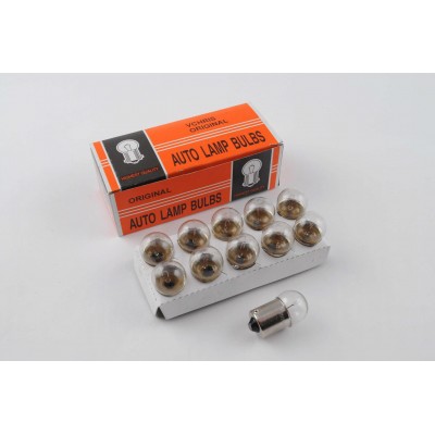 Лампа G18 (поворот, габарит) 12V 10W ORANGE BOX