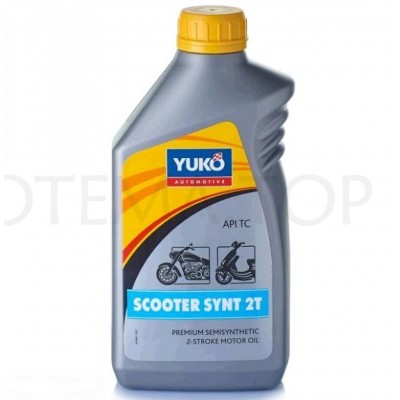 Олія 2T, 1л (напівсинтетика, SCOOTER SYNT, JASO, ISO-L-EGC, API TC) YUKO (#GRS)