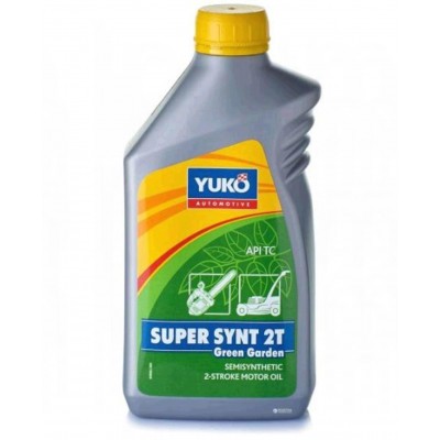 Олія 2T, 1л (напівсинтетика, SUPER SYNT 2T Green Garden, JASO, ISO-L-EGC, API TC) YUKO (#GRS)