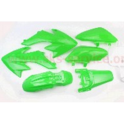 Пластик Пітбайк (комплект) (6 шт) Зелений Honda CRF50 JPX