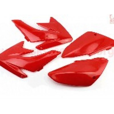 Пластик Пітбайк (комплект) (7 шт) Червоний Honda CRF70/KAYO CRAZY CAT 140сс/GEON X-PIT JPX