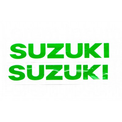 Наклейка букви SUZUKI (19х5см, 2шт, зелений) (#HCT10001)