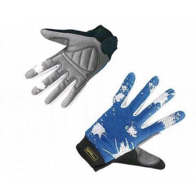Велоперчатки (чорно-сині, закриті, з довгими пальцями, size L) (Spelli) FM