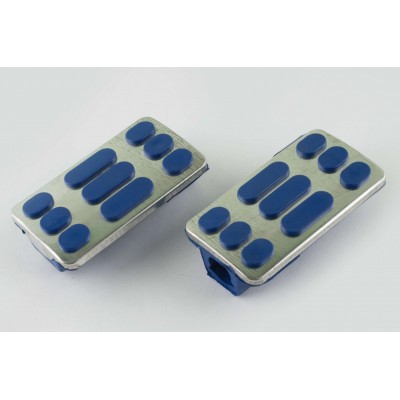 Гумки підніжок водія Delta (сині із хромованою вставкою mod:2) XJB