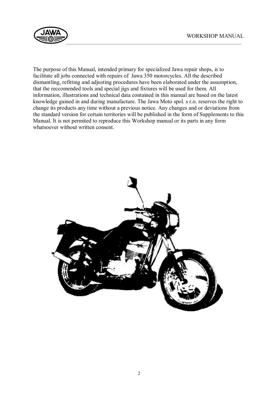 Інструкція Jawa 350/638, 639, 640 сторінка 2