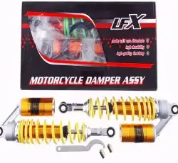 Амортизаторы (пара) Delta 330mm, газомасляные (золотистые) KOMATCU (mod.A)