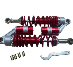 Амортизаторы (пара) Delta 330mm, газомасляные (красные) KOMATCU (mod.A)