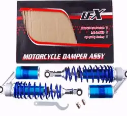 Амортизаторы (пара) Delta 330mm, газомасляные (синие) KOMATCU (mod.A)