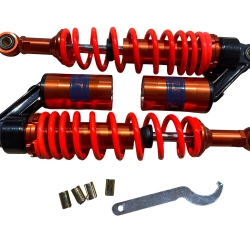 Амортизаторы (пара) Delta 340mm, газомасляные (оранжевые) KOMATCU (mod.A)