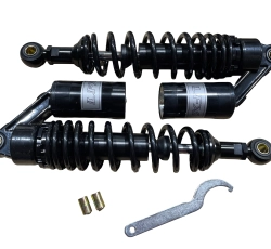 Амортизаторы (пара) Delta 340mm, газомасляные (черные перламутровые) KOMATCU (mod.A)