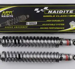 Амортизаторы (пара) МИНСК 345mm, регулируемые (хром) NDT