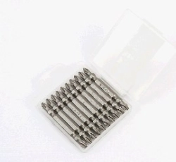 Біта двостороння PH2/PH2 65мм 1/4 S2 10шт OEM