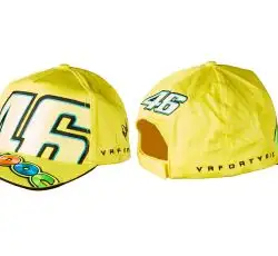 Бейсболка 46 VALENTINO ROSSI (желтая, 100% хлопок)