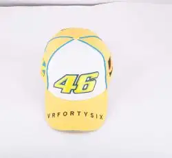 Бейсболка 46 VALENTINO ROSSI (желто-белая)