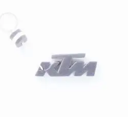 Брелок каучук (серо-белый) KTM AS
