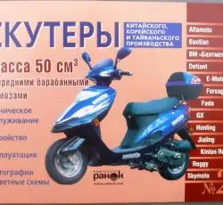 Инструкция скутеры китайские 50сс с передним барабанным тормозом (№25) (88стр) VDK-2