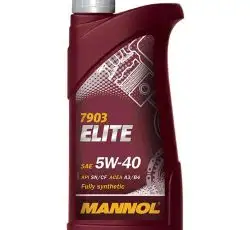 Масло 4T, 1л (SAE 5W-40, синтетика, Elite 5W-40 API SN/CF) MANNOL