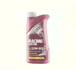 Масло 4T, 1л (SAE 10W-60, синтетика, Racing+Ester 10W-60 API SN/SM/CF) MANNOL