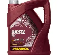Масло автомобильное, 5л (SAE 5W-30, Diesel TDI 5W-30 API SN/SM/CF) MANNOL