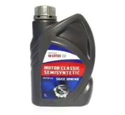 Масло автомобильное, 1л (SAE 10W-40, полусинтетика, MOTOR CLASSIC SEMISYNTETIC SG/CE) LOTOS (#GPL)