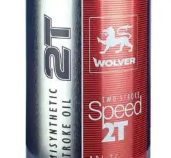 Масло 2T, 1л (полусинтетика, Two Stroke Speed) WOLVER (#GRS)