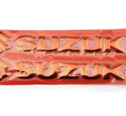 Наклейка буквы SUZUKI (20х6см, 2шт, красные) (#4752)