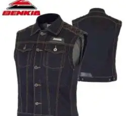 Безрукавка (джинсовая с защитой) (size:L) VV